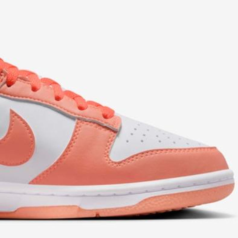 Nike Women's Dunk Low Light Wild Mango Sneakers DD1873-109 Orange & White Athletic Shoes (Women Size)
