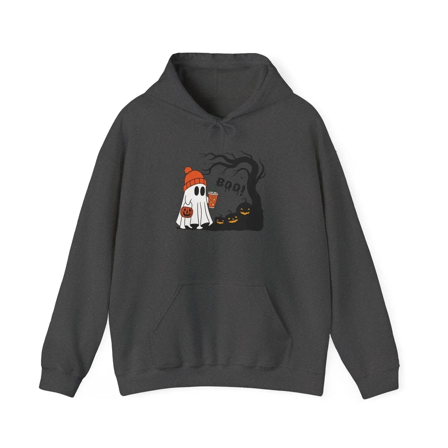 Ghost Hoodie - Cozy Halloween Unisex Sweatshirt for Fall Fashion and Costume - Dream Studio Prints
