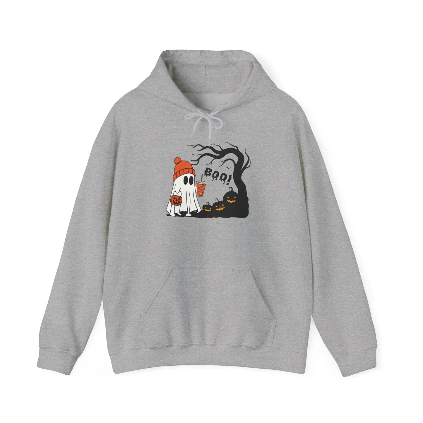 Ghost Hoodie - Cozy Halloween Unisex Sweatshirt for Fall Fashion and Costume - Dream Studio Prints