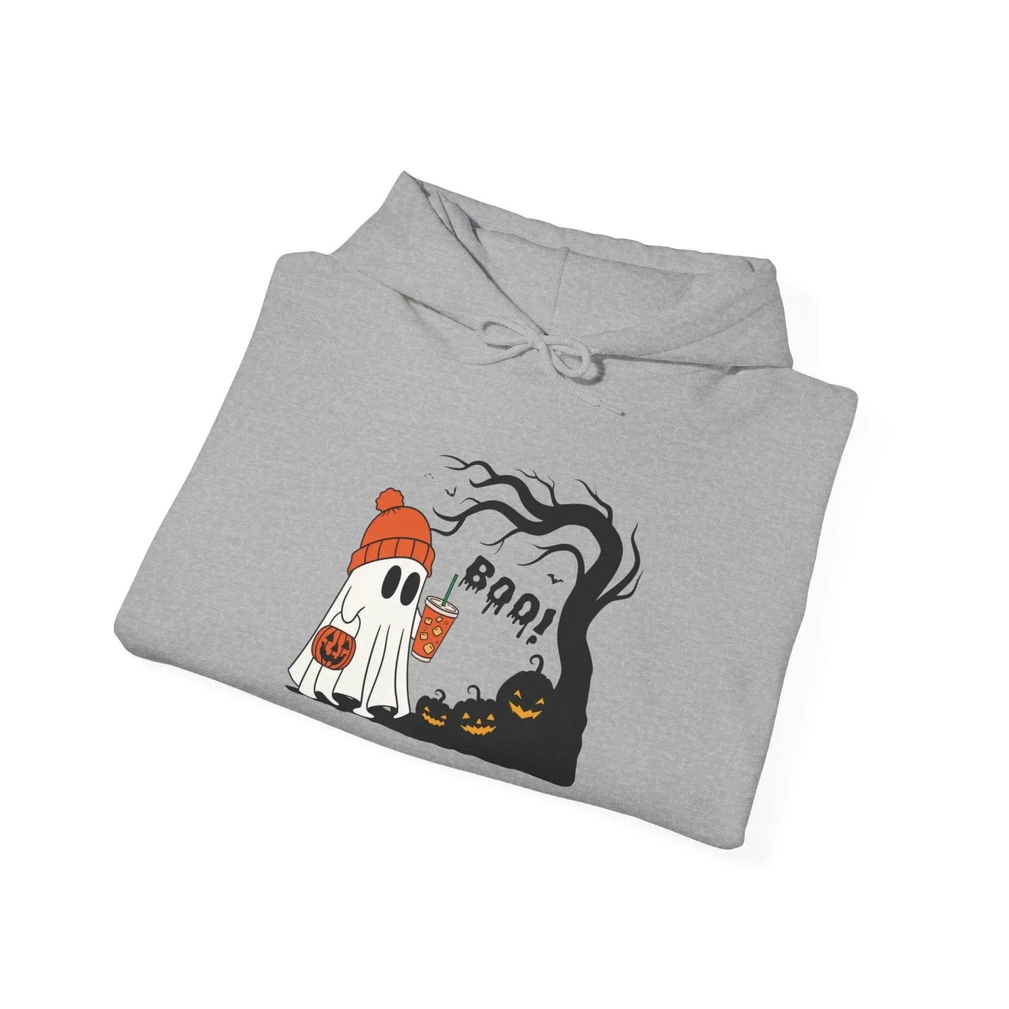 Ghost Hoodie - Cozy Halloween Unisex Sweatshirt for Fall Fashion and Costume - Dream Studio Prints
