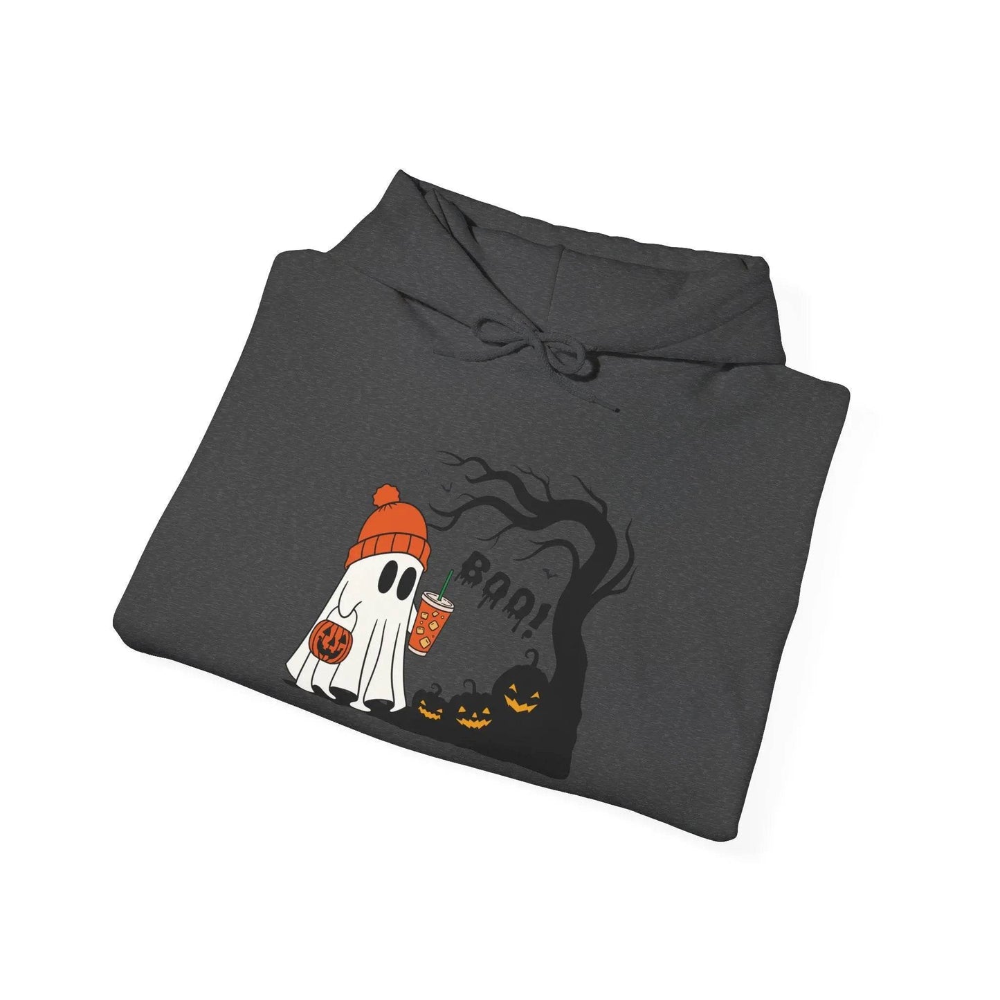 Ghost Hoodie - Cozy Halloween Unisex Sweatshirt for Fall Fashion and Costume - Dream Studio Prints