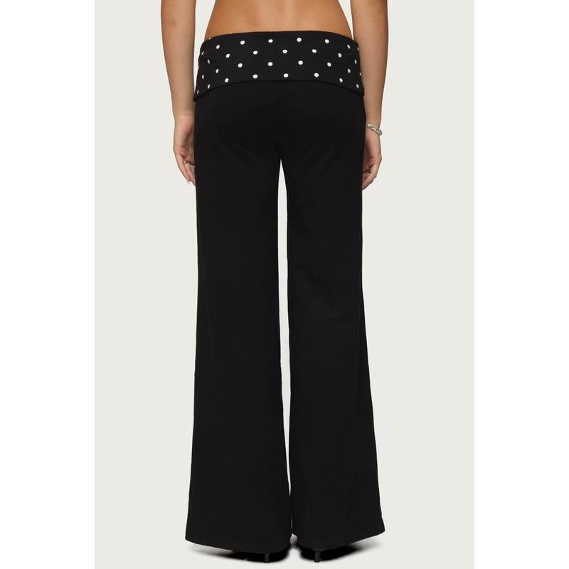Reeva Polka Dot Fold over Pants