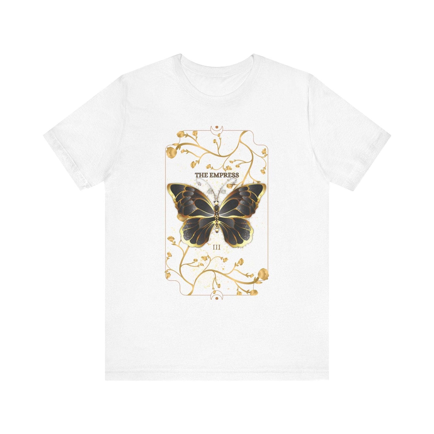 Butterfly botanical Christian t-shirt in white