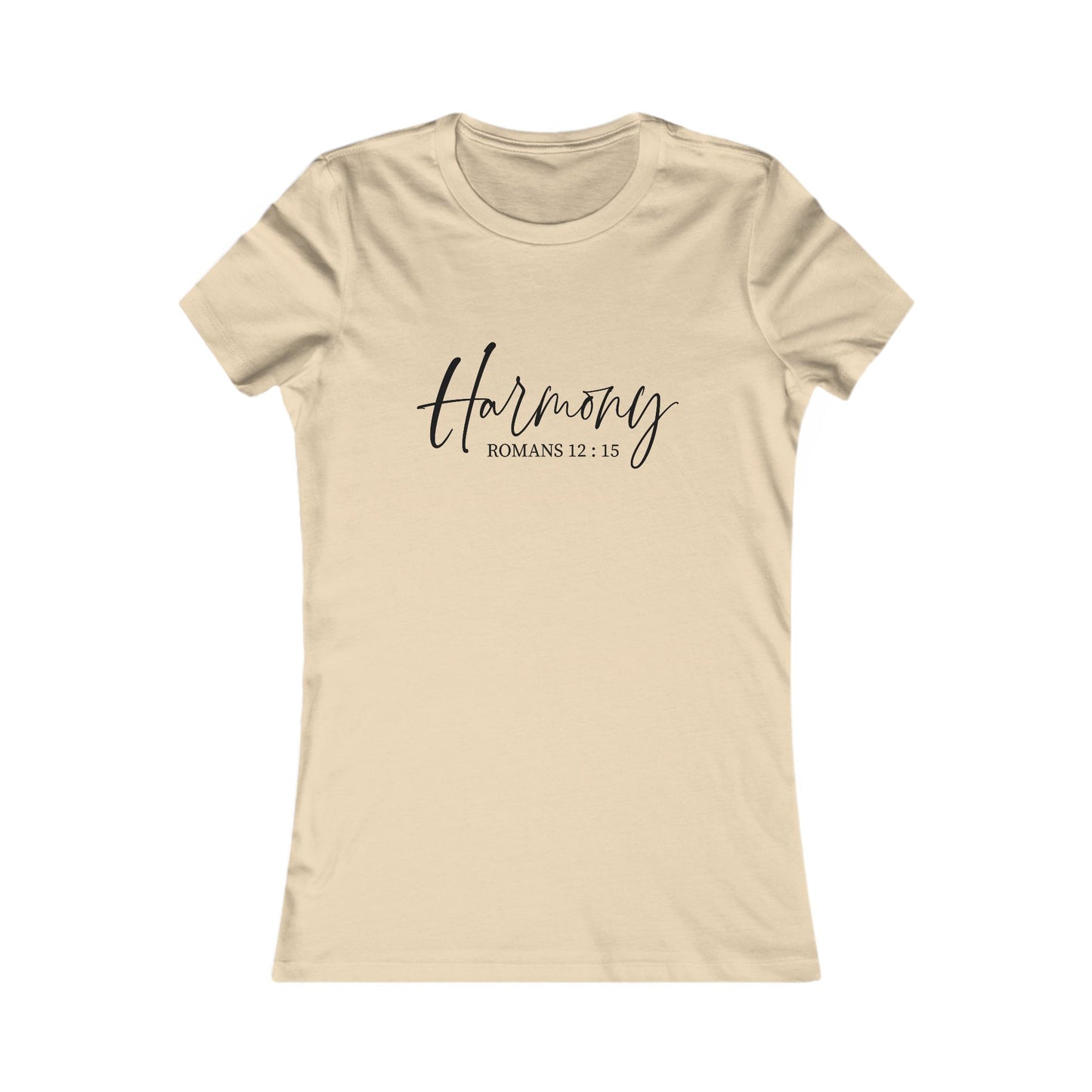 Harmony Romans 12:15 Christian Women’s Tee — Women’s Favorite Tee