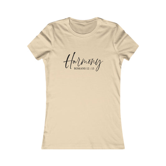 Harmony Romans 12:15 Christian Women’s Tee — Women’s Favorite Tee