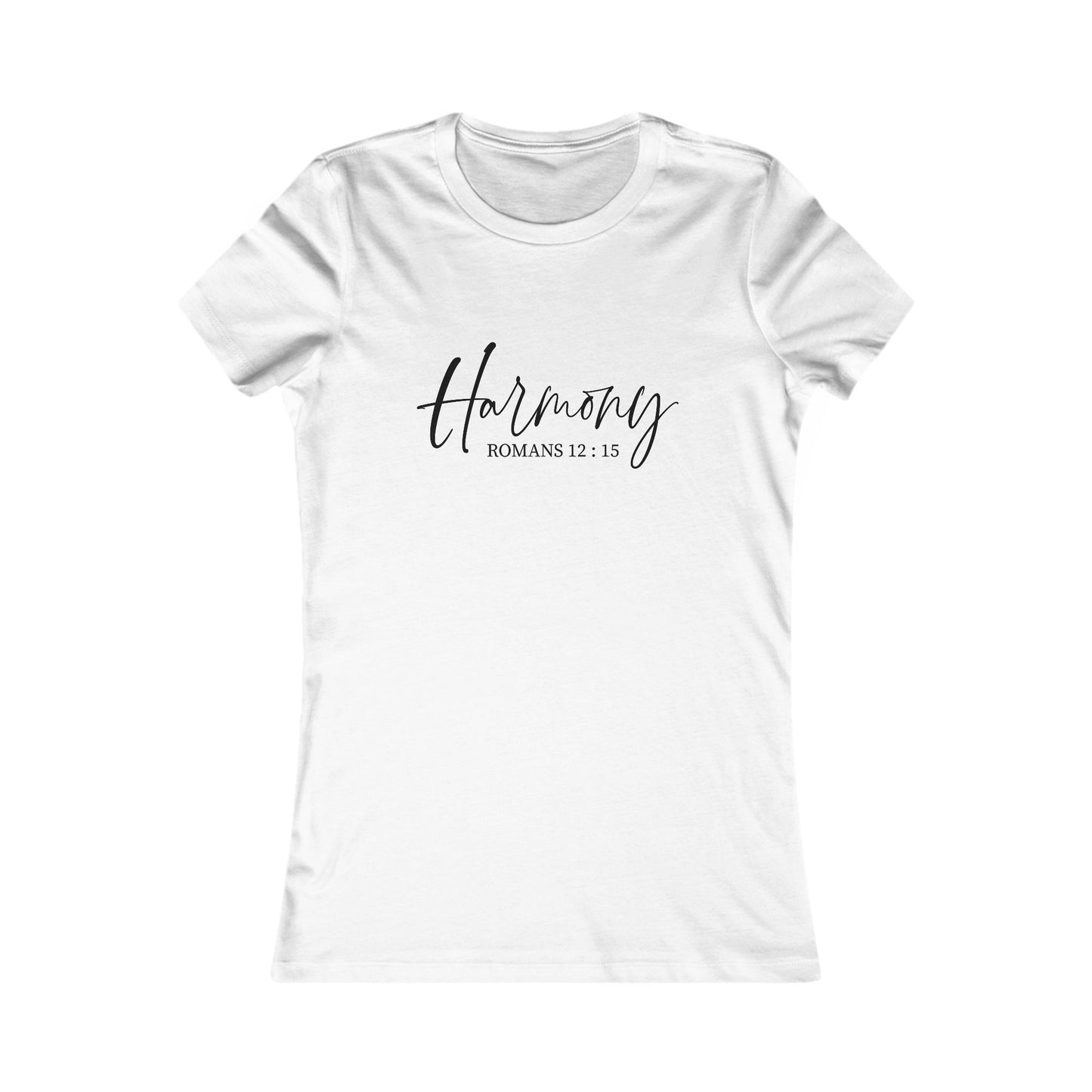 Harmony Romans 12:15 Christian Women’s Tee — Women’s Favorite Tee