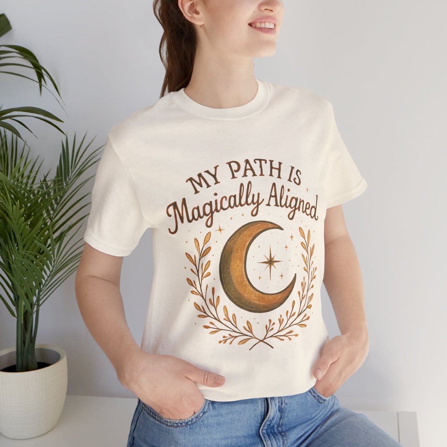My Path Is Magically Aligned Moon & Stars Spiritual T-Shirt