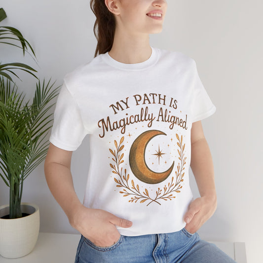 My Path Is Magically Aligned Moon & Stars Spiritual T-Shirt