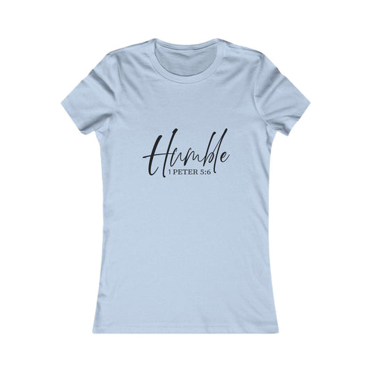 Humble 1 Peter 5:6 Women's Faith Tee - Dream Studio Prints