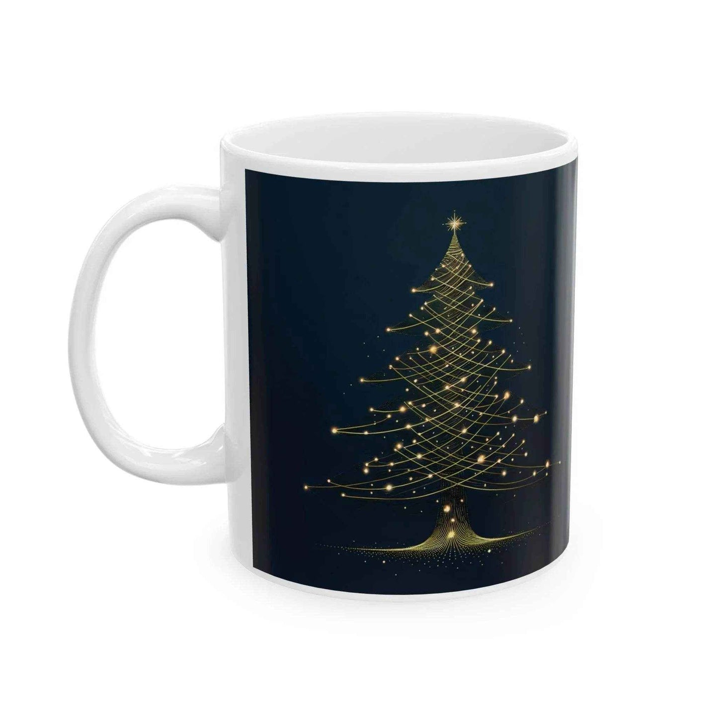 christmas coffee mug navy blue - Dream Studio Prints