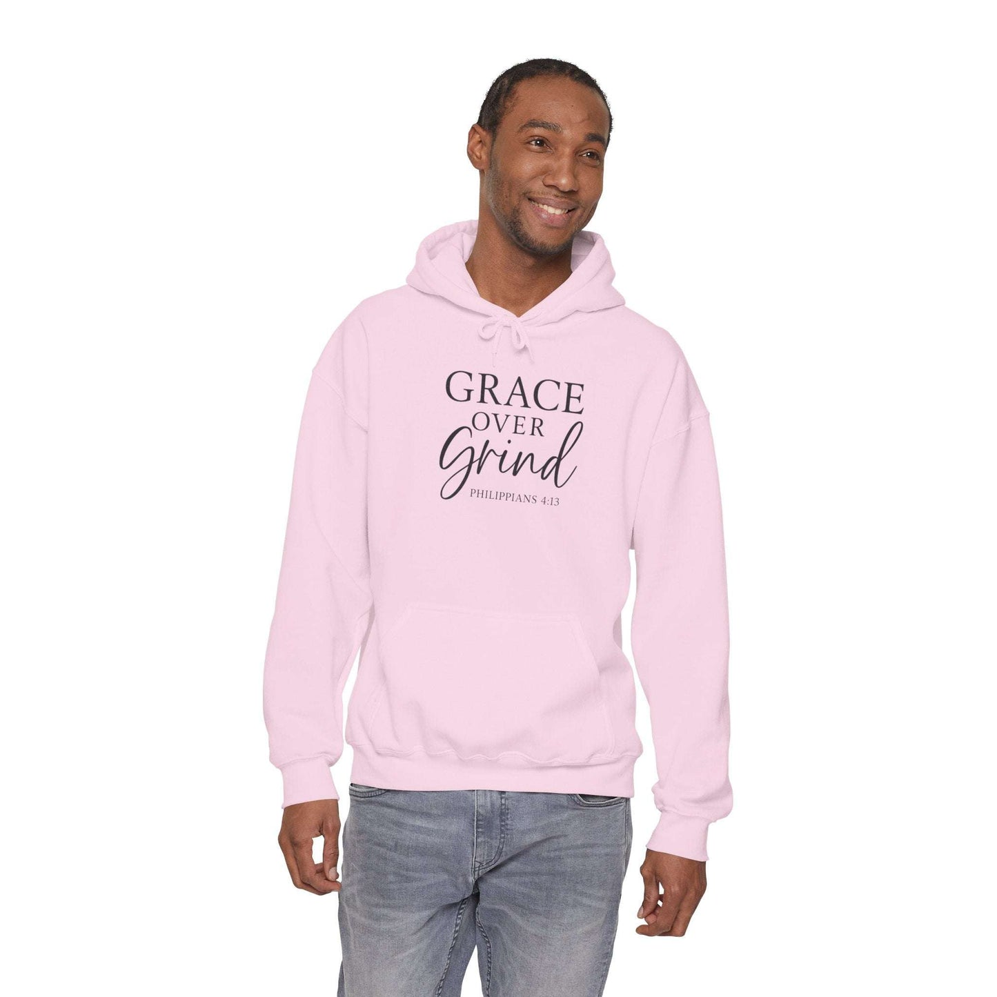 Grace Over Grind Hoodie — Christian Inspirational Sweatshirt - Dream Studio Prints