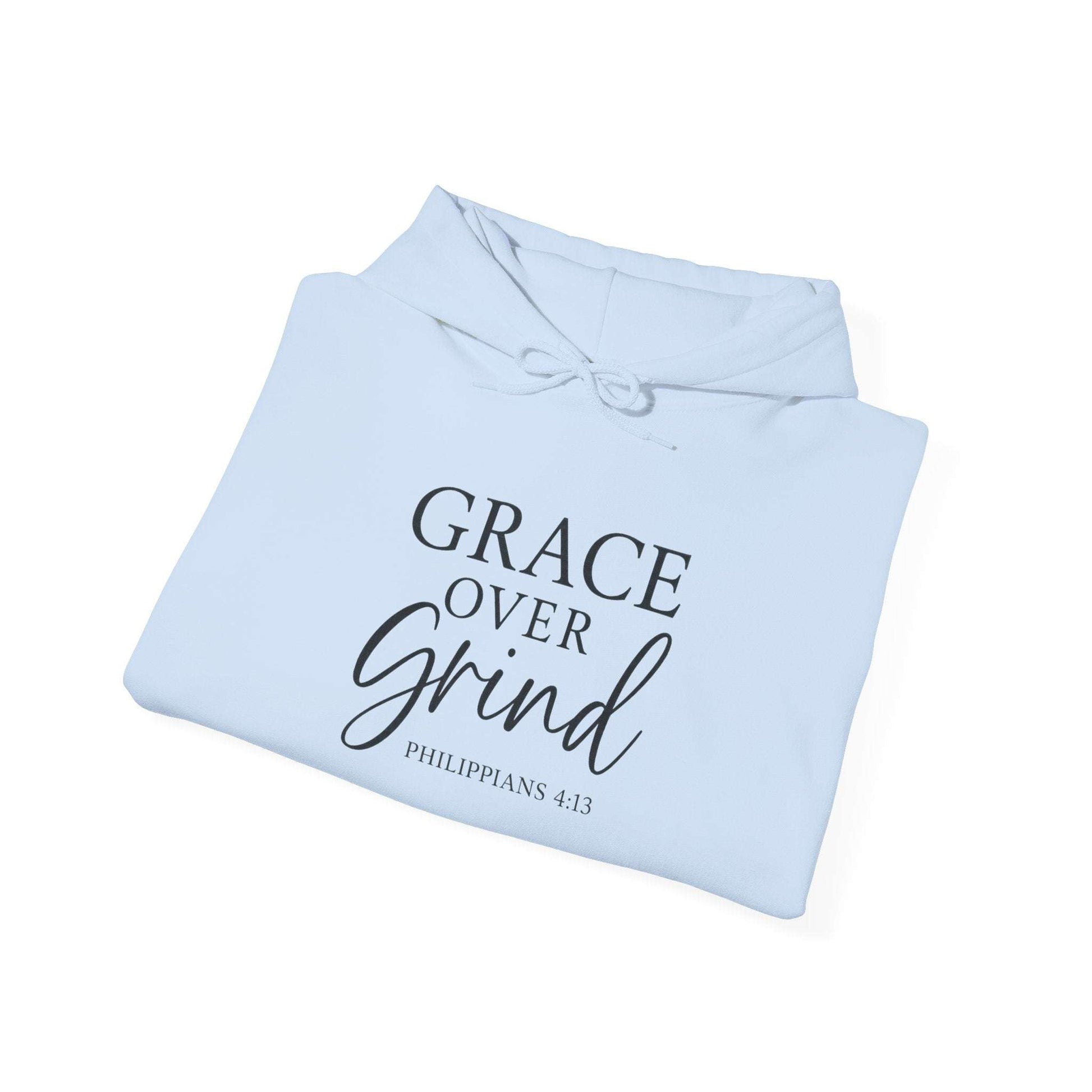 Grace Over Grind Hoodie — Christian Inspirational Sweatshirt - Dream Studio Prints