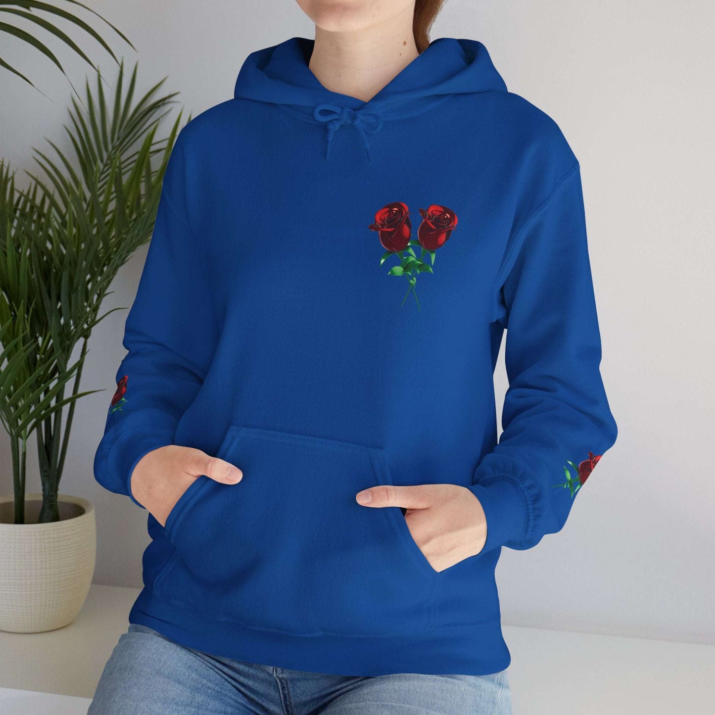 Rose Emblem Hoodie — Courage, Strength & Connection Graphic Pullover - Dream Studio Prints