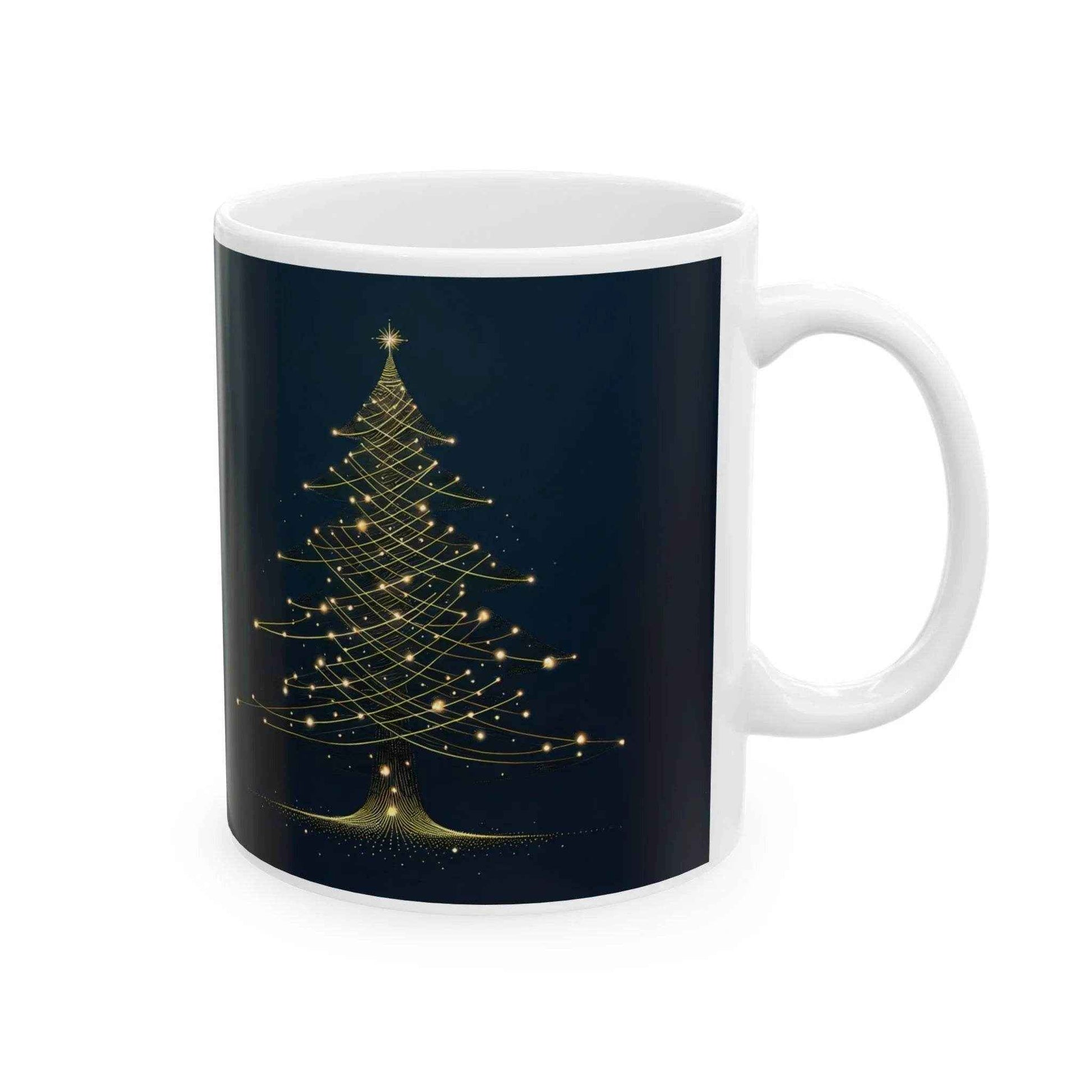christmas coffee mug navy blue - Dream Studio Prints