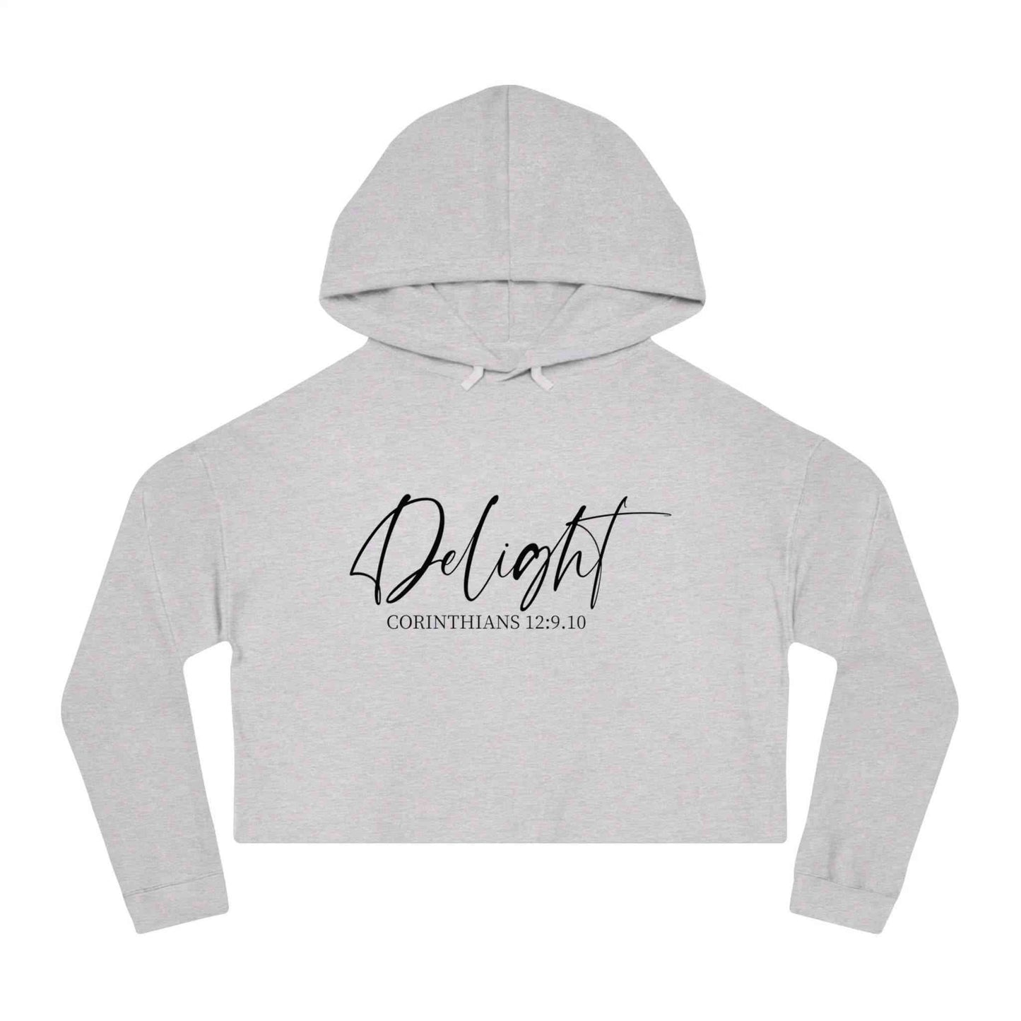 Cropped Hoodie - Corinthians Bible Verse Sweatshirt for Women - Dream Studio Prints