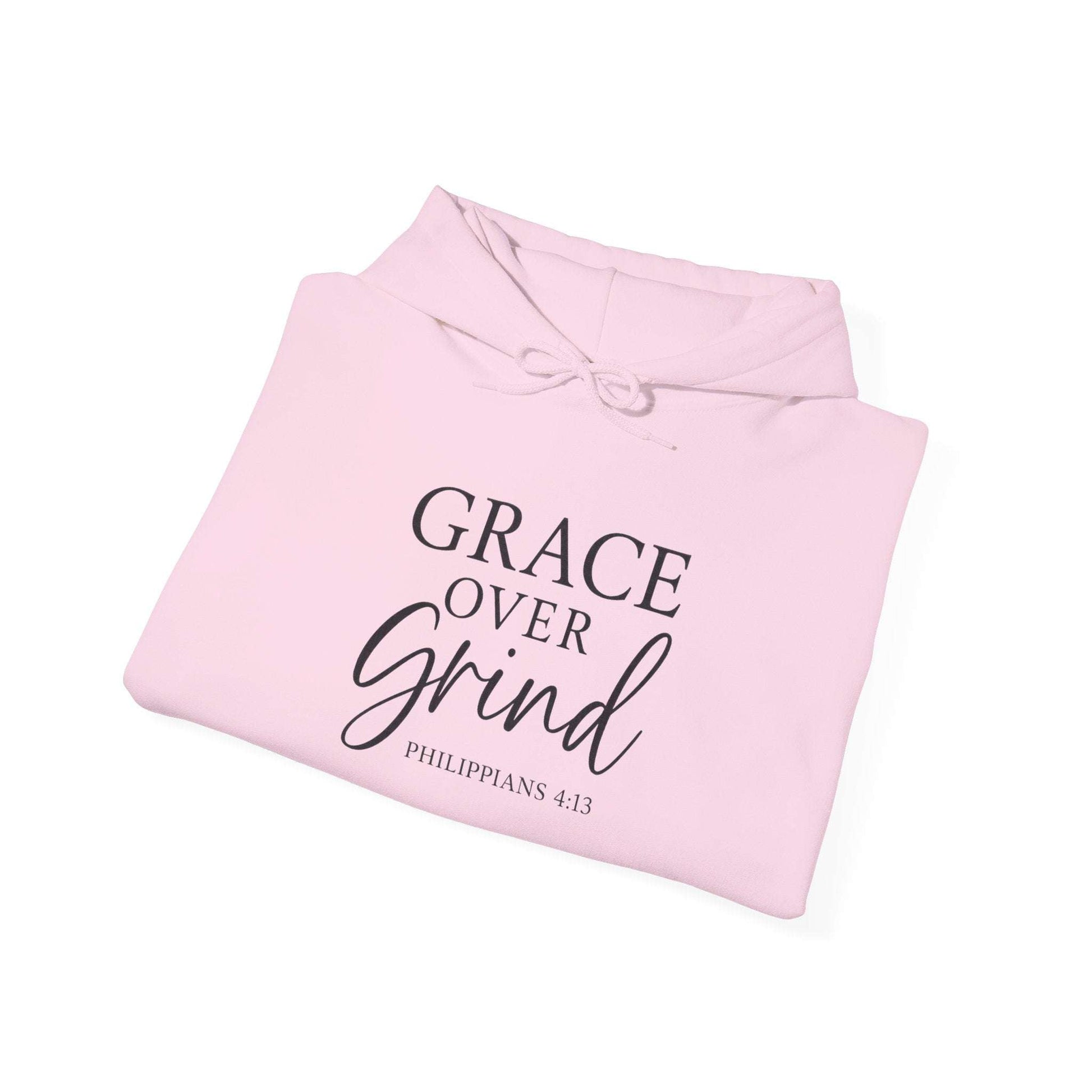Grace Over Grind Hoodie — Christian Inspirational Sweatshirt - Dream Studio Prints