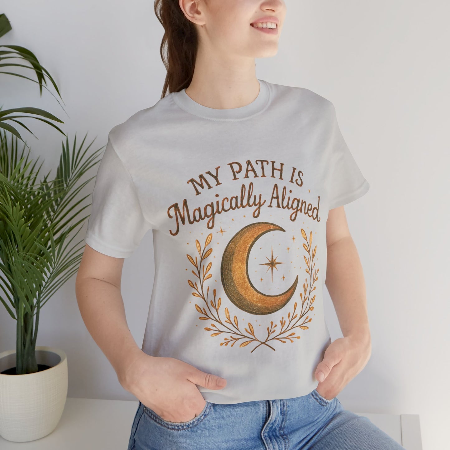 My Path Is Magically Aligned Moon & Stars Spiritual T-Shirt