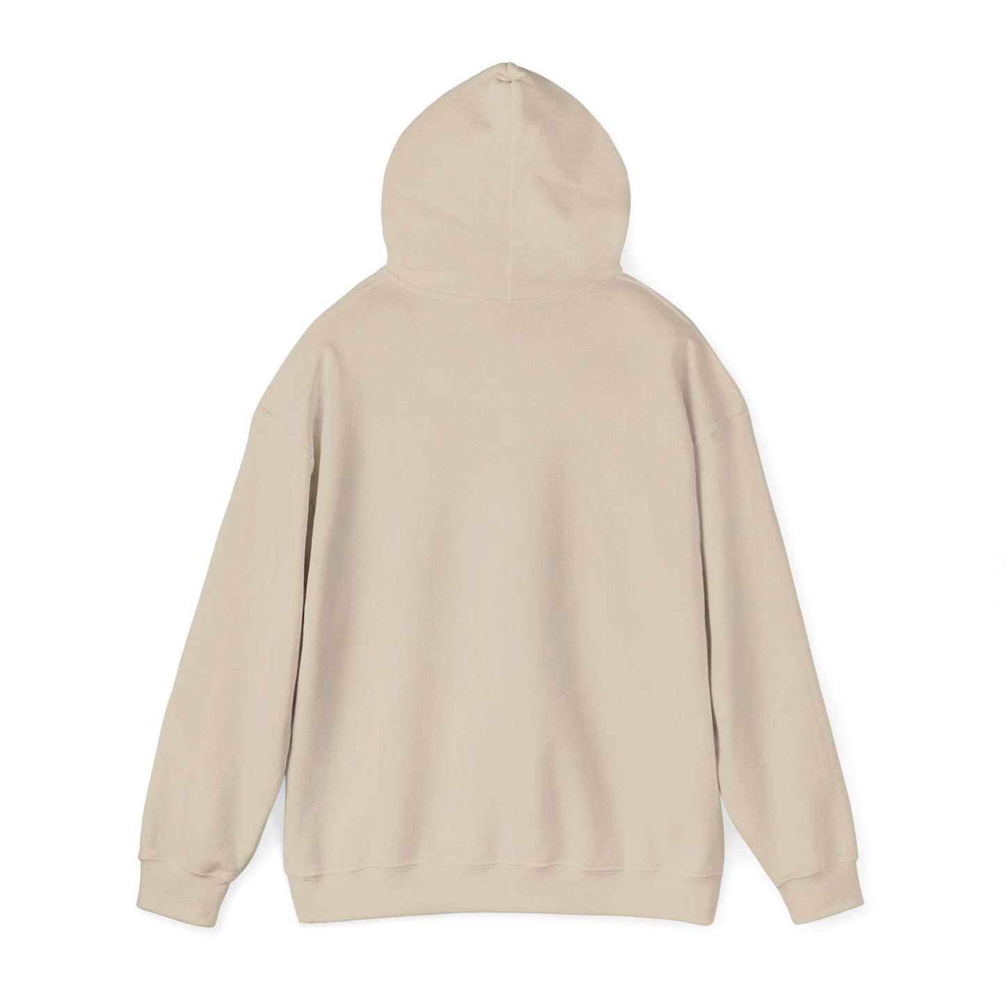 Grace Over Grind Christian hoodie in beige back view