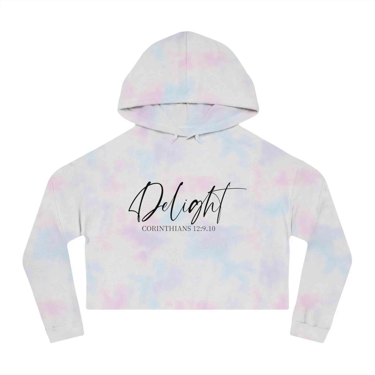 Cropped Hoodie - Corinthians Bible Verse Sweatshirt for Women - Dream Studio Prints