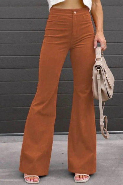 Full Size Hight Waist Bootcut Pants Plus Size - Dream Studio Prints
