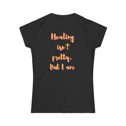 Inspirational Women's Softstyle Tee - God Said Glow, Healing Motivation, Faith-Based Apparel, Positive Vibes, Gift for Her - Dream Studio Prints