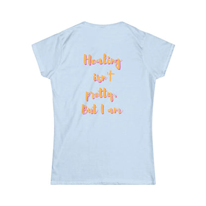 Inspirational Women's Softstyle Tee - God Said Glow, Healing Motivation, Faith-Based Apparel, Positive Vibes, Gift for Her - Dream Studio Prints