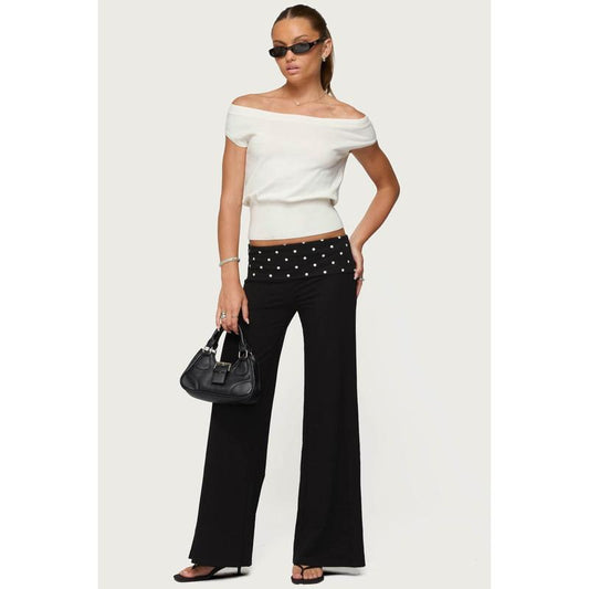 Reeva Polka Dot Fold over Pants